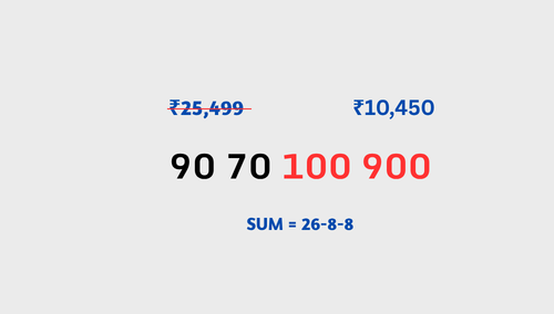 90 70 100 900