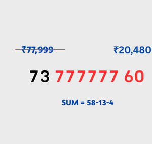 73 77 77 77 60
